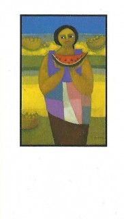 NCA business cards Watermelon Lady